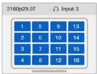 Blackmagic Design MultiView 16 - Setting your Layout on Blackmagic MultiView 16 - 6
