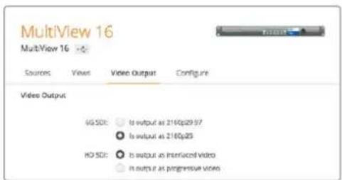 Blackmagic Design MultiView 16 - Video Format и HD Output - 1