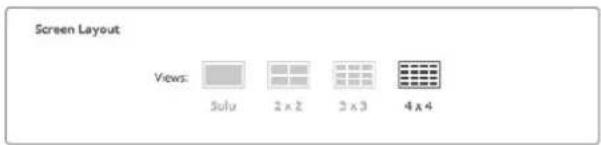 Blackmagic Design MultiView 16 - Multi View 레이아웃 변경하기 - 1
