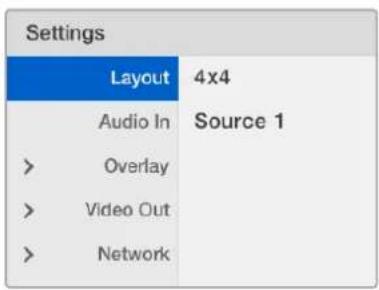 Blackmagic Design MultiView 16 - Configurer l'affichage du blackmagic multiview 16 - 2