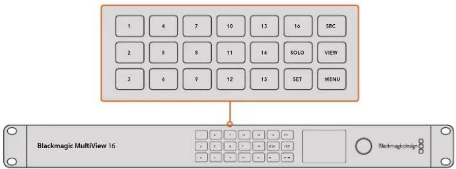 Blackmagic Design MultiView 16 - Botones del panel de control - 1