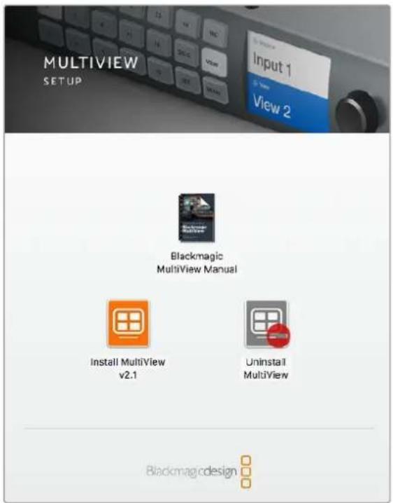 Blackmagic Design MultiView 16 - Installer le blackmagic multiview setup - 1