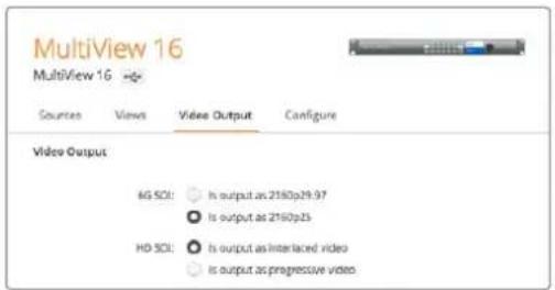 Blackmagic Design MultiView 16 - Formato y salida en HD - 1