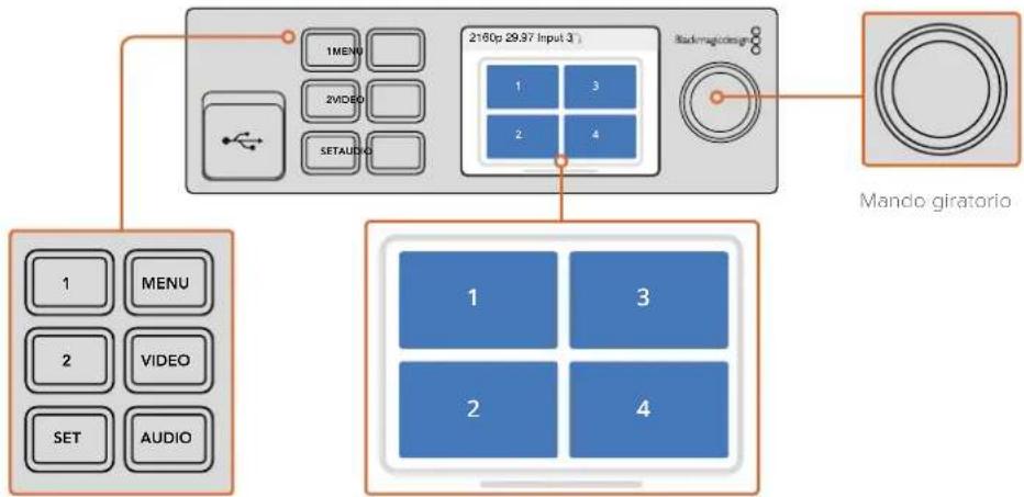 Blackmagic Design MultiView 16 - Botones de control y mando giratorio - 1