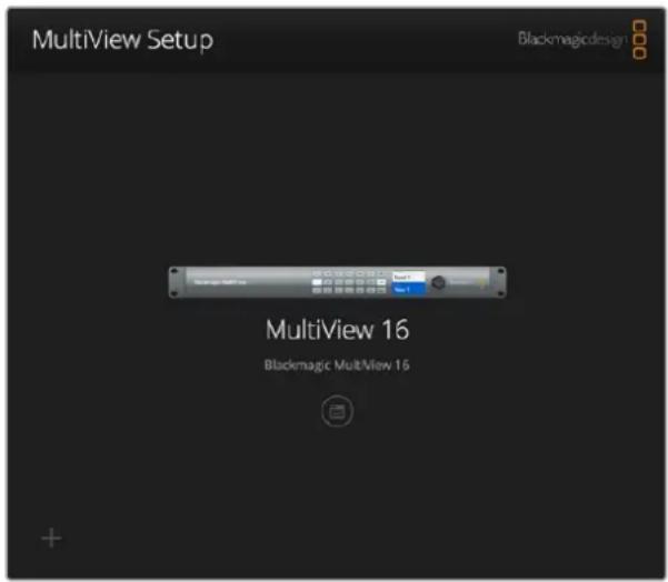 Blackmagic Design MultiView 16 - Blackmagic MultiView Setup Home Page - 1