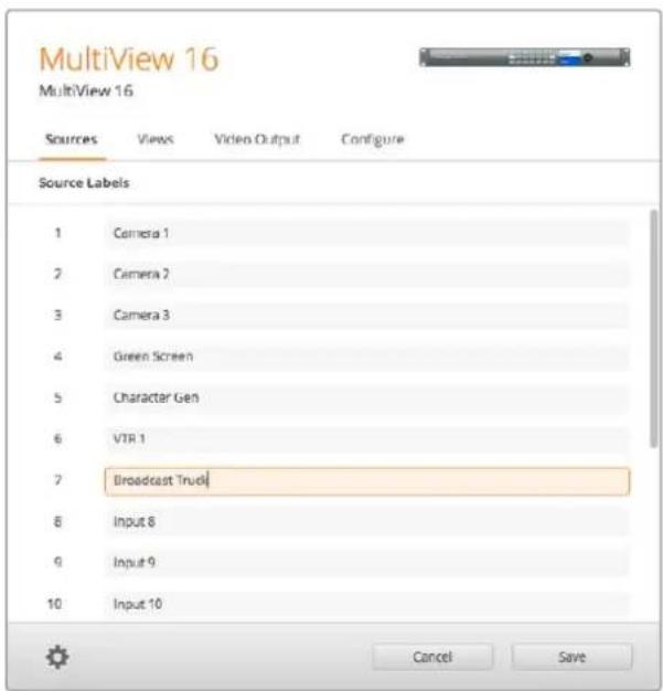 Blackmagic Design MultiView 16 - Modifier les paramètres à l'aide du blackmagic multiview setup - 1