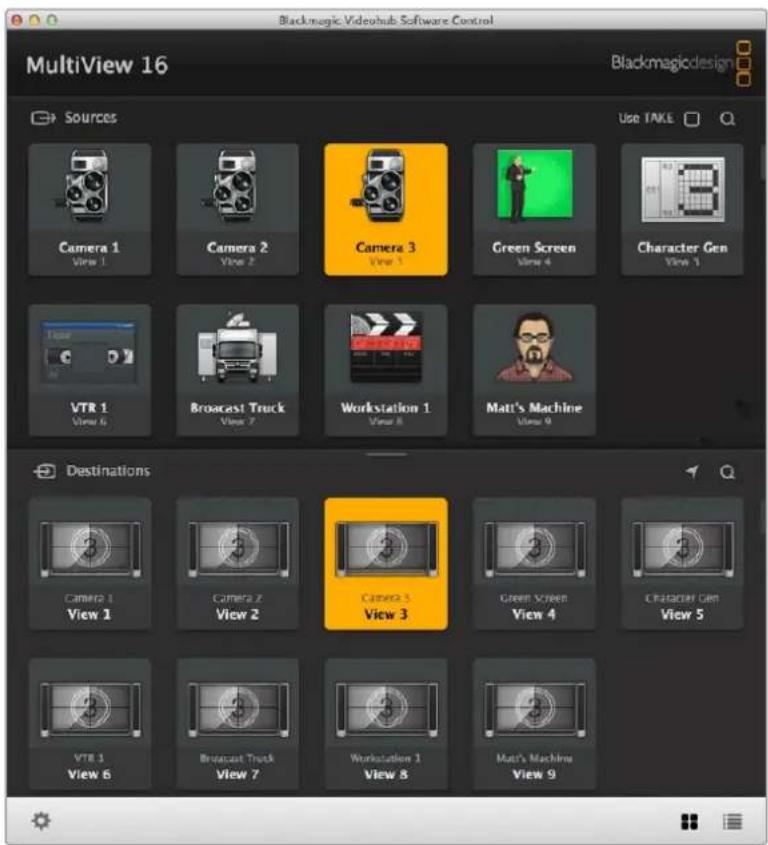 Blackmagic Design MultiView 16 - 사용하는 MultiView 16 선택하기 - 1