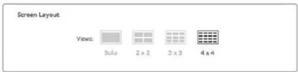 Blackmagic Design MultiView 16 - Selección del modo de visualización - 1
