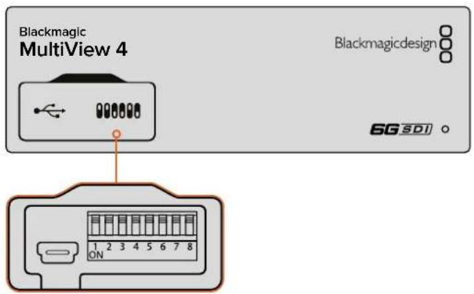 Blackmagic Design MultiView 16 - Changing Settings using Switches - 1