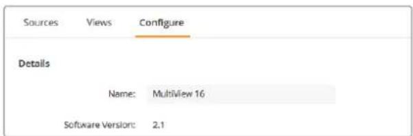 Blackmagic Design MultiView 16 - Assegnare un nome al tuo Blackmagic MultiView - 1