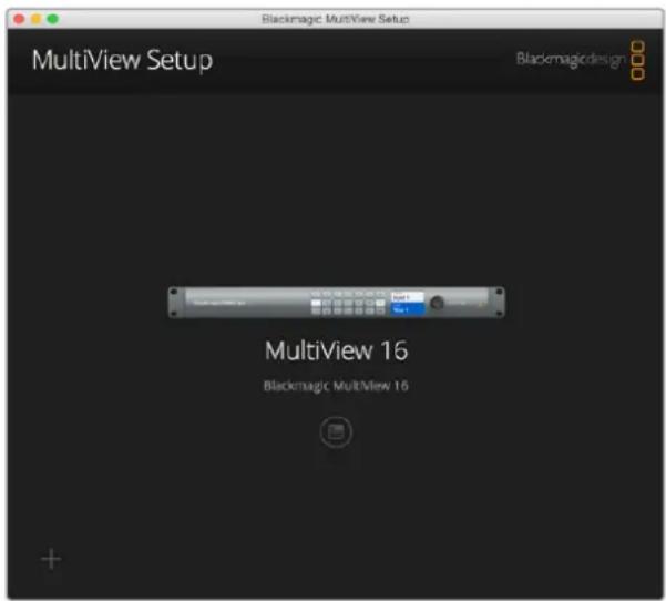 Blackmagic Design MultiView 16 - Die Homepage des Blackmagic MultiView Setup - 1