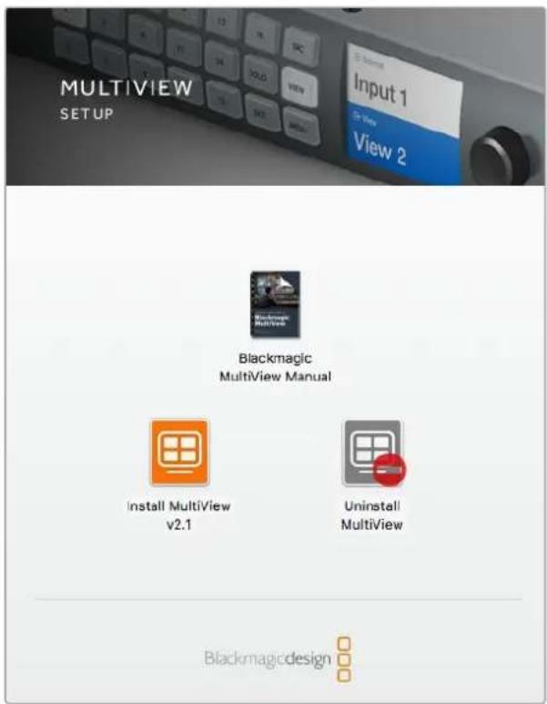 Blackmagic Design MultiView 16 - Installare Blackmagic MultiView Setup - 1