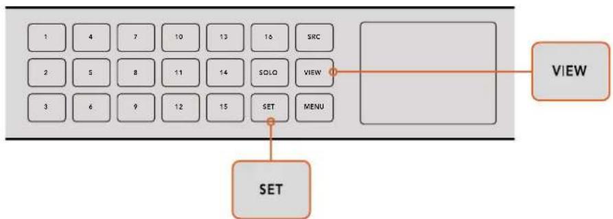Blackmagic Design MultiView 16 - Asignación de fuentes a las distintas ventanas en el modelo MultiView 16 - 1