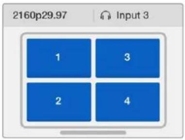 Blackmagic Design MultiView 16 - Vorgabe des Layouts auf Ihrem Blackmagic MultiView 16 - 4