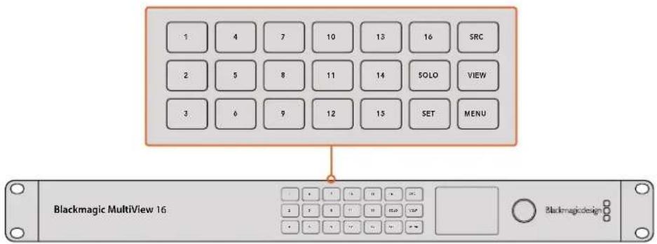 Blackmagic Design MultiView 16 - 控制面板按钮 - 1