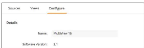 Blackmagic Design MultiView 16 - Blackmagic MultiView 이름 설정하기 - 1