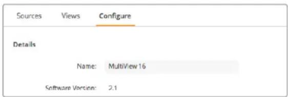 Blackmagic Design MultiView 16 - Naming your Blackmagic MultiView - 1