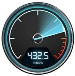 Blackmagic Design Decklink SDI 4K - Blackmagic Disk Speed Test (Festplatten-Geschwindigkeitstest) - 1