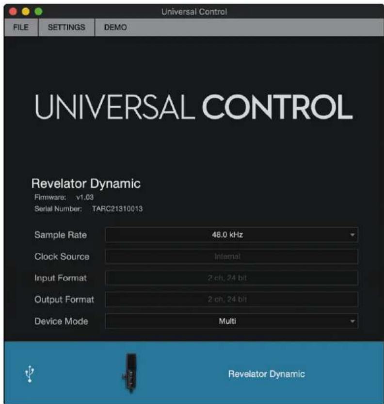 PRESONUS Revelator Dynamic - La fenêtre de lancement - 2