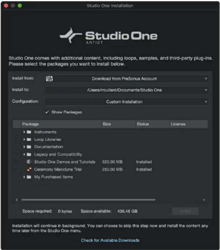 PRESONUS Revelator Dynamic - Étape 3 : télécharger et installer studio one artist (facultatif) - 2