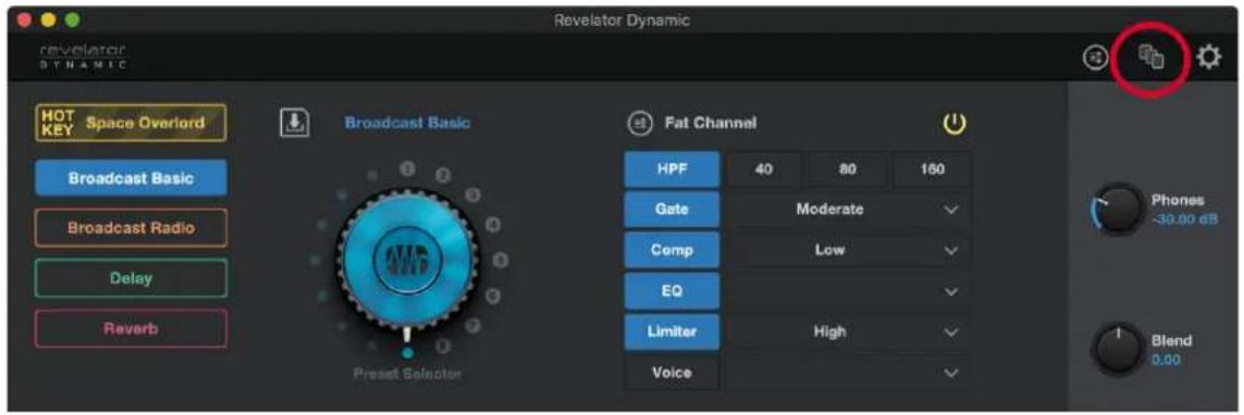 PRESONUS Revelator Dynamic - Pour mémoriser une scène : - 1