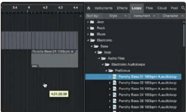 Punchy Bass 01 100bpm A 4.01.02.00 instruments Effects Loops Files Cloud Pool Sort by: Style Instrument Character Jazz Rock Blues Electronic Bass loop Audio Files Electronic Audioloops PreBonus Punchy Bass 01 100bpm A.audioloop Punchy Bass 02 100bpm A.audioloop Punchy Bass 03 100bpm A.audioloop Punchy Bass 04 100bpm A.audioloop Punchy Bass 05 100bpm A.audioloop Punchy Bass 06 100bpm A.audioloop
