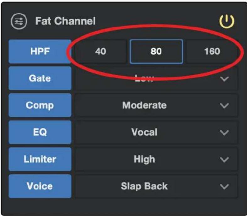 PRESONUS Revelator Dynamic - Filtre passe-haut (HPF) - 1