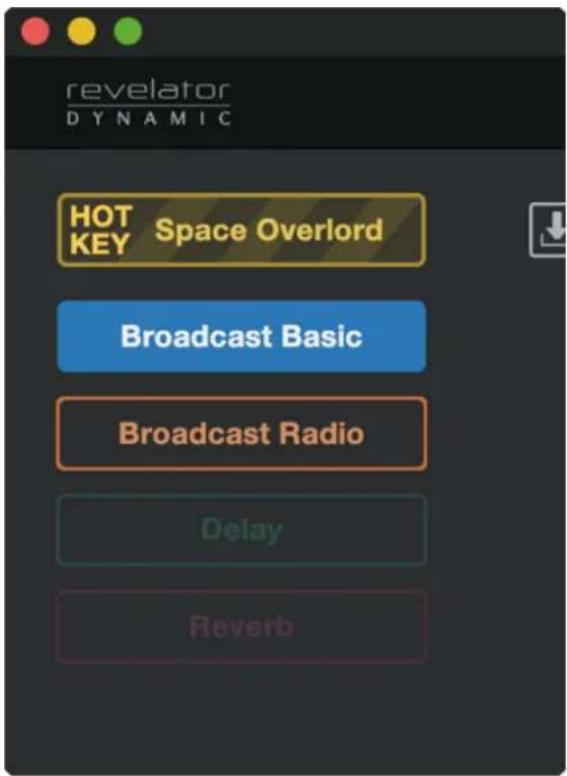 PRESONUS Revelator Dynamic - Menu settings (réglages) - 3