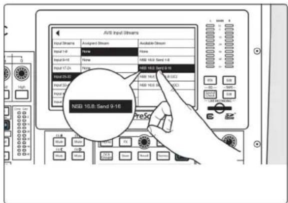 PRESONUS NSB 16.8 - Étape 2: routage des entrées du boîtier de scène vers la console mixage - 5