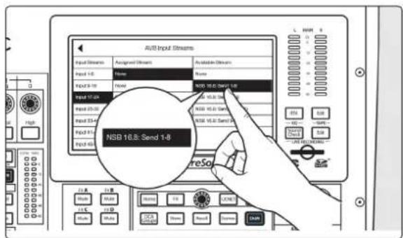 PRESONUS NSB 16.8 - Étape 2: routage des entrées du boîtier de scène vers la console mixage - 3