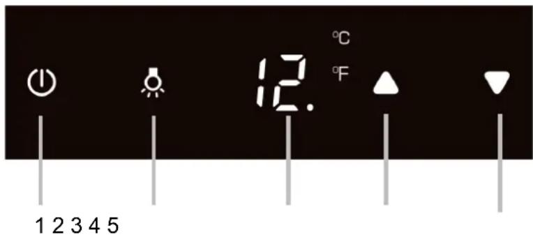 LE CHAI LBN340 - Bandeau de commandes pour zone unique sans bouton lumière tricolor - 1