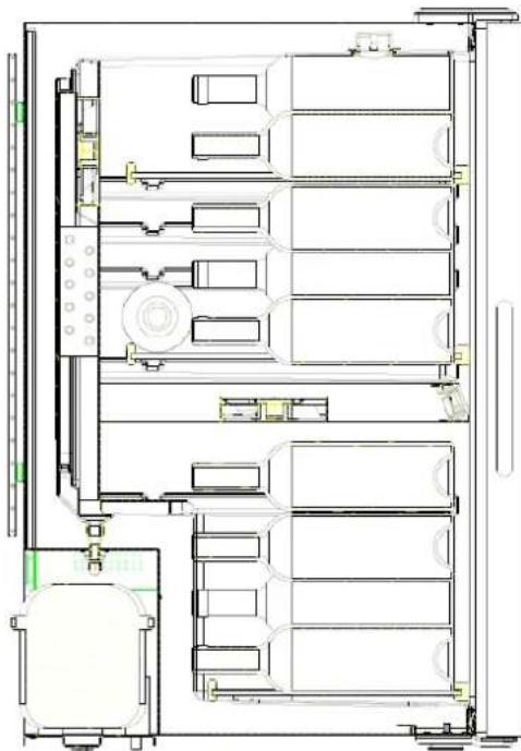 LE CHAI LB420X - Chargement pour les capacités maximales : 42 bouteilles max - 2