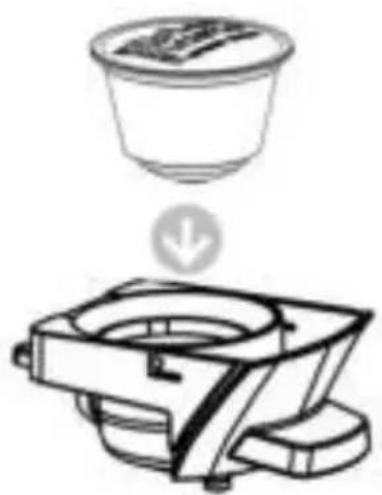ZANUSSI CKZ39 - Insérer la capsule dans l'adaptateur - 1