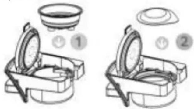 ZANUSSI CKZ39 - Inserting the pod into the adapter - 1