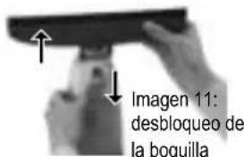 Imagen 11: desbloqueo de la boquilla
