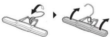 LG S5MSB - Opening and Closing the Pants Hanger - 1