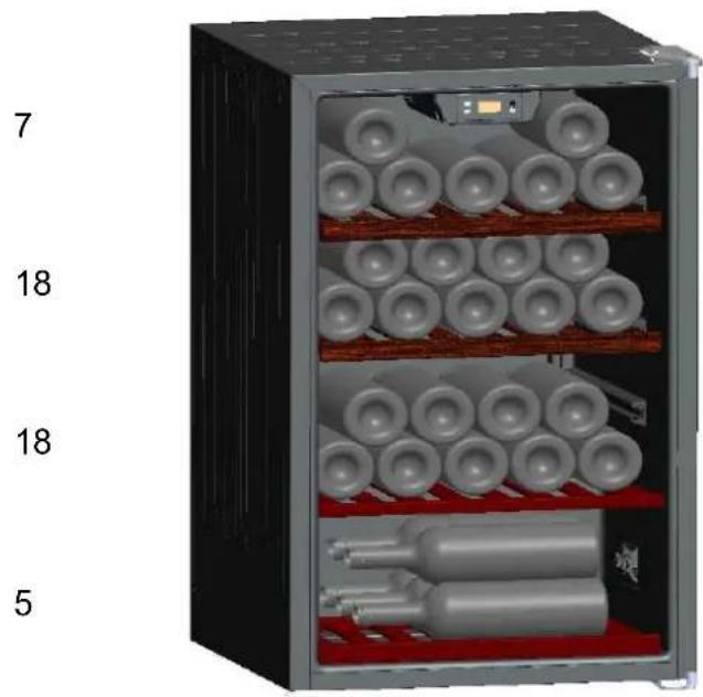 Caviss C178GBE4 - Modèle S130GBE4, max 30 bouteilles - 1