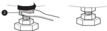 LG WM3555HWA - How to Level the Washer - 3