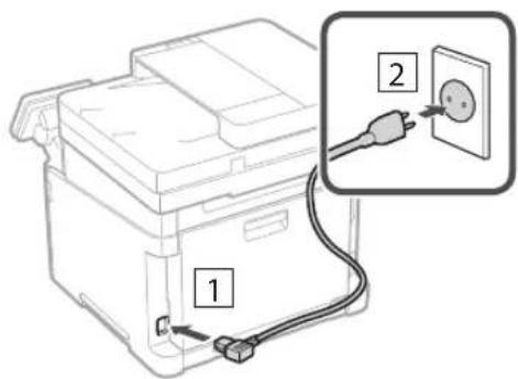 CANON iSENSYS MF651 CW - Connecting the Power Cord - 1