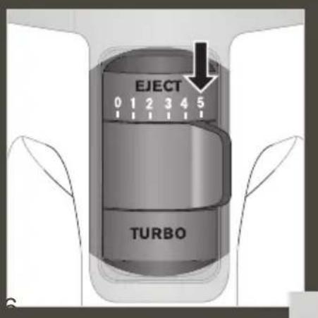 EJECT 0 1 2 3 4 5 TURBO