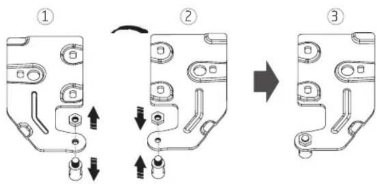 PROLINE PLC265WH - INVERSION DU CÔTÉ D'OUVERTURE DE LA PORTE - 4