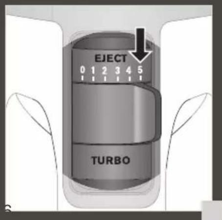 EJECT 0 1 2 3 4 5 TURBO