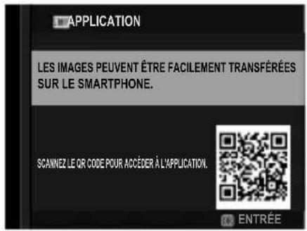 FUJIFILM XH2S - Affichage des informations sur l'application du smartphone. - 1
