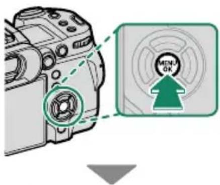 FUJIFILM XH2S - Sélection d'un onglet de menu - 1