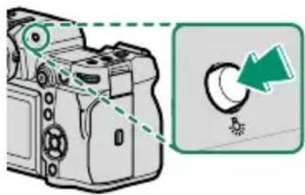 FUJIFILM XH2S - La touche de rétroéclairage de l'écran LCD secondaire - 1