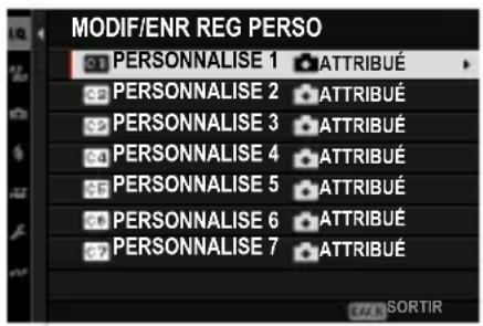 FUJIFILM XH2S - Réinitialisation des réglages personnalisés - 2