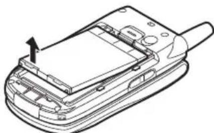SHARP GX30c - Retrait de la carte SIM et de la batterie - 2