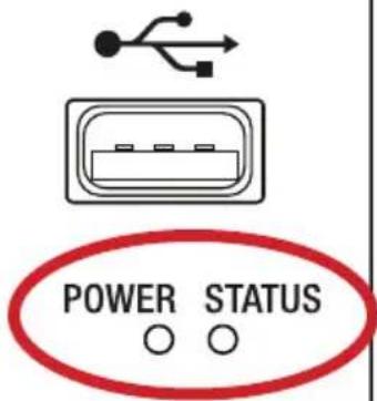 POWER STATUS ○ ○