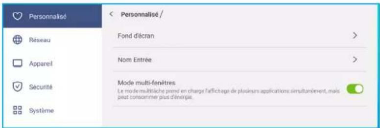 OPTOMA 5862RK - Personnalisation du système - 1