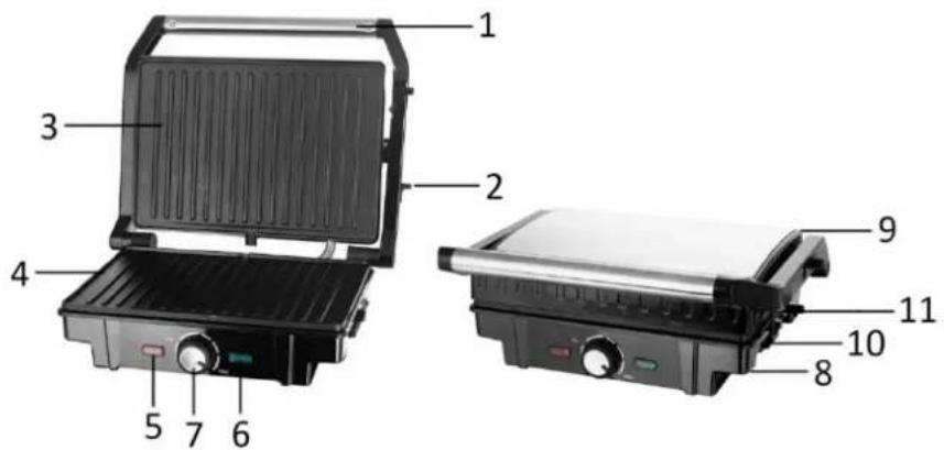 Emerio CG119347.4 - PARTS IDENTIFICATION - 1